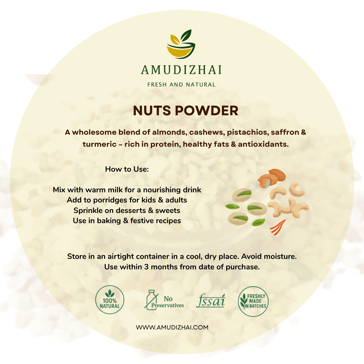 Nuts powder