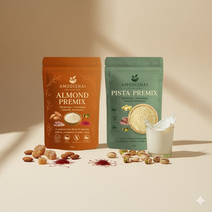 Amudizhai Pista mix & Almond Mix Combo (100g each)