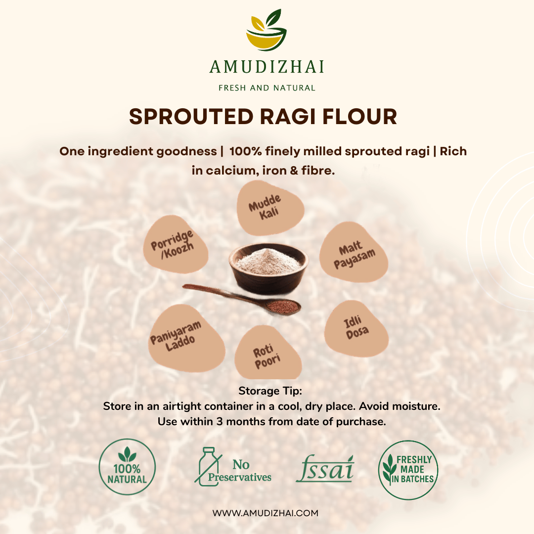 Sprouted Ragi Flour - Porridge Mix