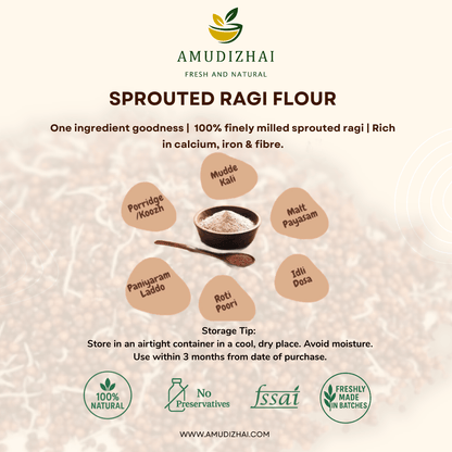 Sprouted Ragi Flour - Porridge Mix