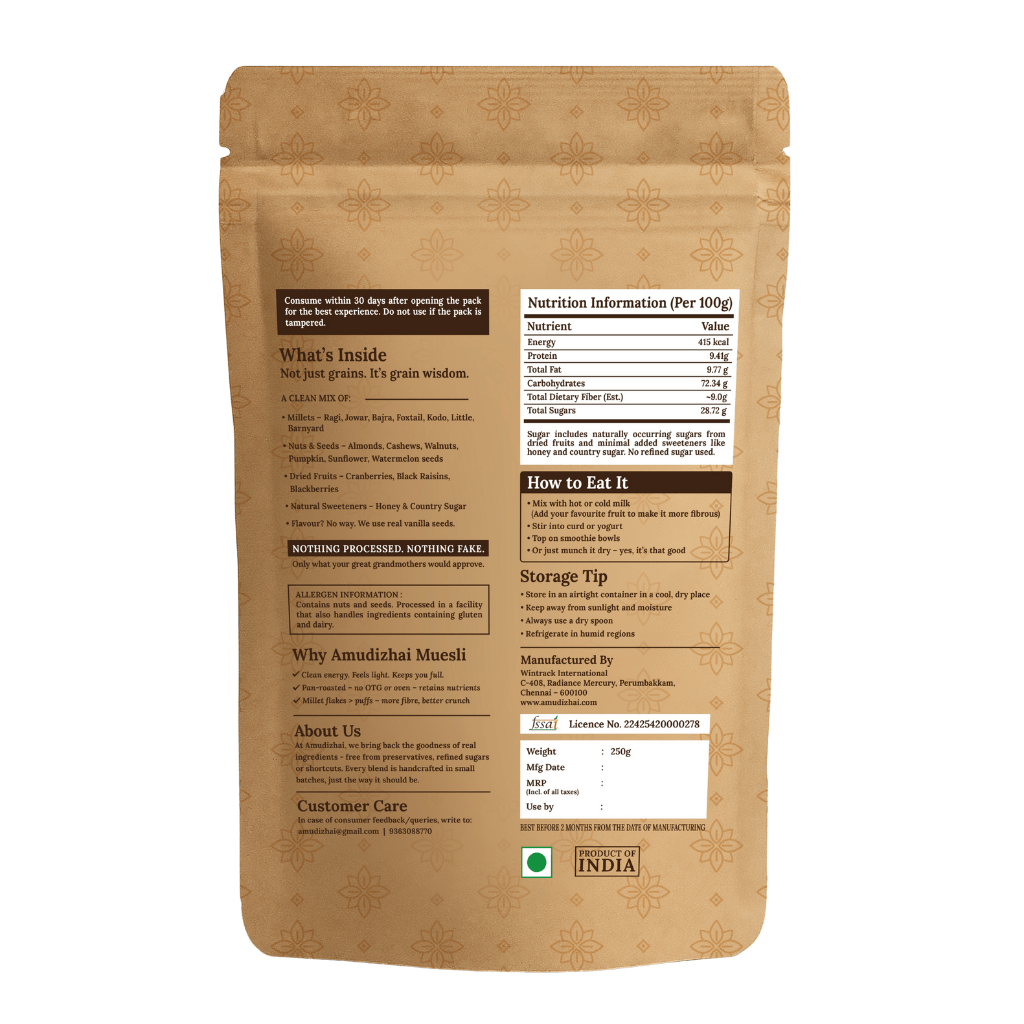 Amudizhai Multi-Millet Muesli