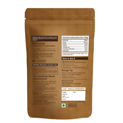 Amudizhai Multi-Millet Muesli (Unsweetened)