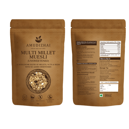 Amudizhai Multi-Millet Muesli (Unsweetened)