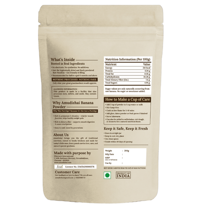 Raw Nendran Banana powder